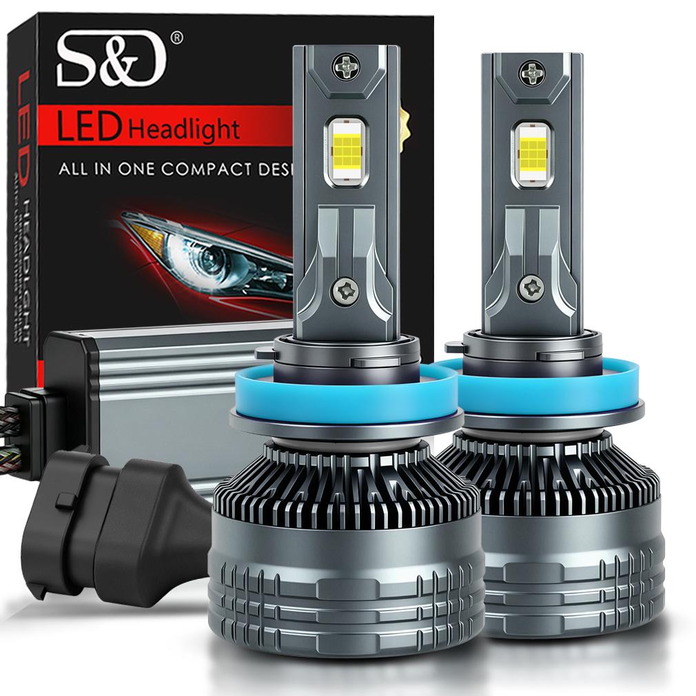 2Pcs H7 H4 Led Headlight Bulbs 6000K H1 H3 H8 H11 Led 9005 HB3 9006 HB4 Auto Lamp 9012 Hir2 High Power 140W 60000LM Canbus CSP Chips Headlamp