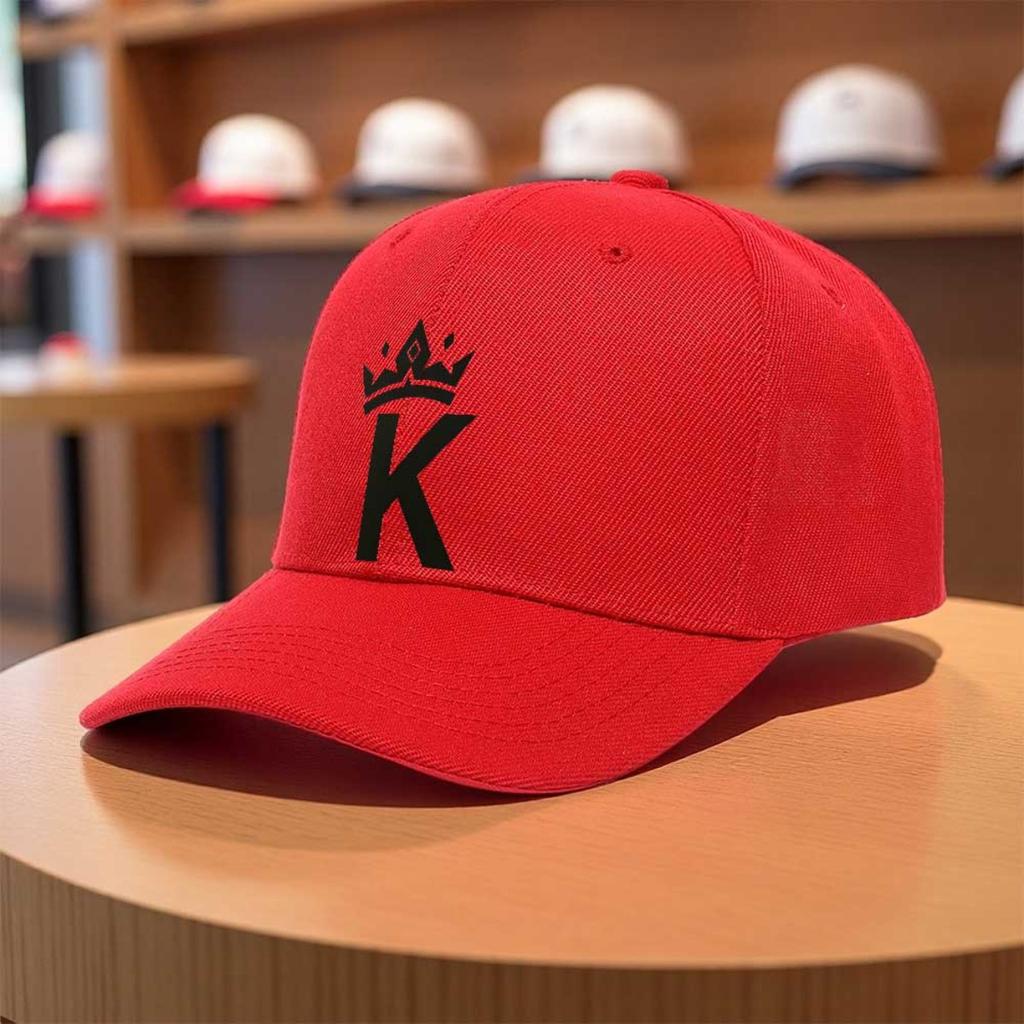 1pc Unisex Retro Sporty Letter K Cap Lightweight Machine Washable For Festivals Skateboarding Daily Wear