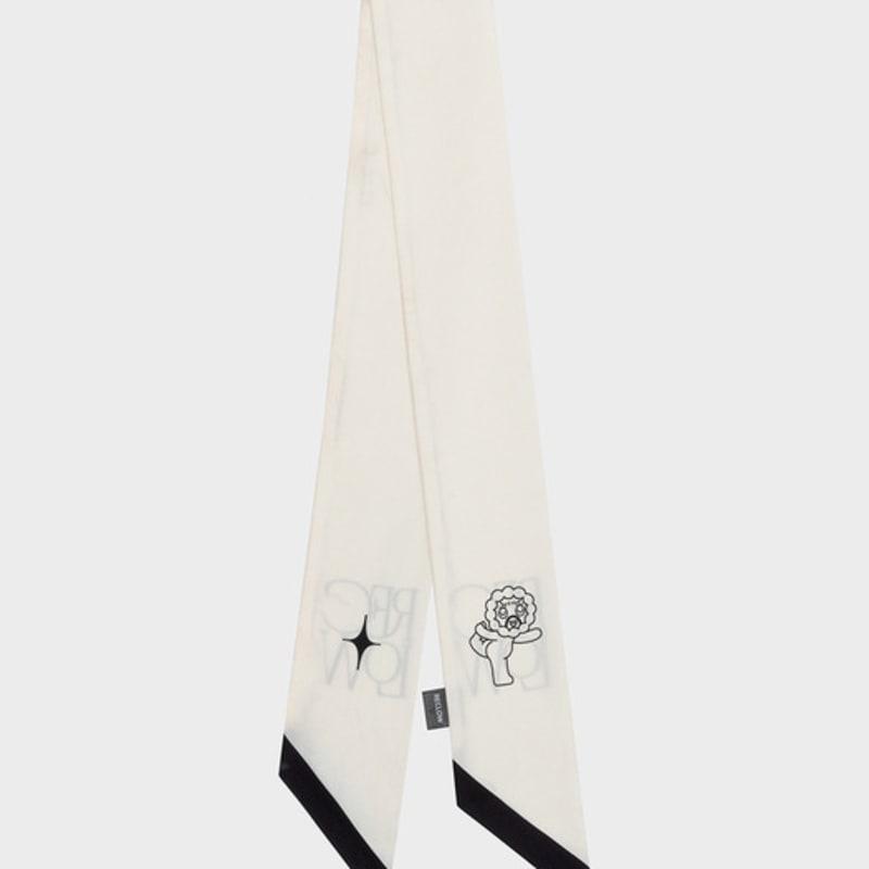 RECLOW [Reclow X Artnom] ART SHINE Long Scarf WHITE