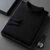 Men S Casual Loose Half Turtleneck Long Sleeve Knit Sweater For Spring Autumn