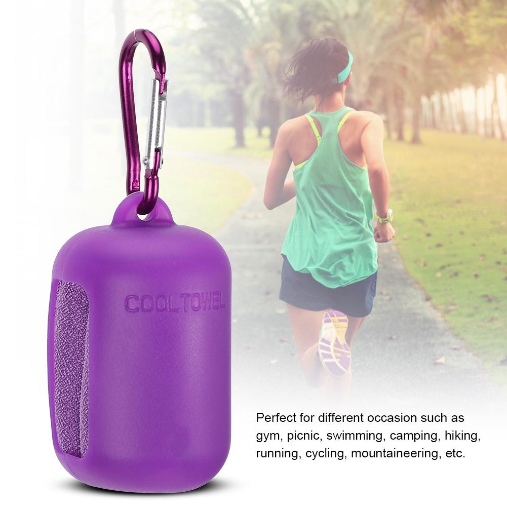 Portable Microfiber Fast Drying   Soft Compact Gym Towel for Bch Hiking   Travel Sports Backpack