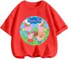 Kawaii Casual Crew Neck T Shirt Cute Cartoon Print Summer Street Style Kids Wear Peppa Pig Boys Girls 3 14