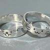 2 stk Kawaii Katt Hund Dyr Parring Ring for Kvinner Menn 2026 Mote Størrelse Justerbar Kjæreste Ringer Valentinsdag Fest Smykker Gaver