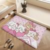 Cute Cartoon Mikko Cat Bathroom Mat Anti-slip Absorb Water Long Strip Cushion Bedroon Mat Hotel Decor Mat