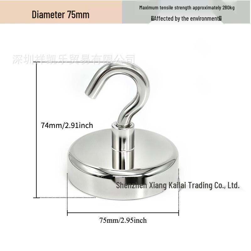 Neodymium Iron Boron Magnetic Hook for Kitchen, Refrigerator, and Door Storage