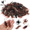 Realistic Plastic Fake Bug Trick Toys Insects Halloween Prank Toy Cockroaches Spiders Worms Kids April Fool's Day Prank Gifts