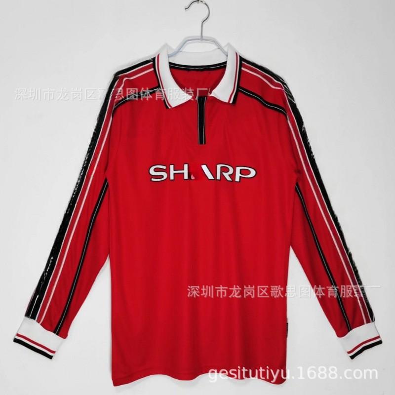 Retro Football Jersey Men Vintage Soccer Shirt Sports Training Top