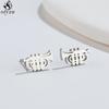 Hip-hop Stainless Steel Microphone Guitar Earring for Women Musical Ear Jewelry Girls Music Party Earrings Gift Accessories