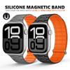 Soft Silicone Magnetic Band for Apple Watch Ultra 2 49mm 46mm 45mm 44mm Loop Strap For Iwatch Series 10 9 8 7 SE 6 5 4 Bracelet