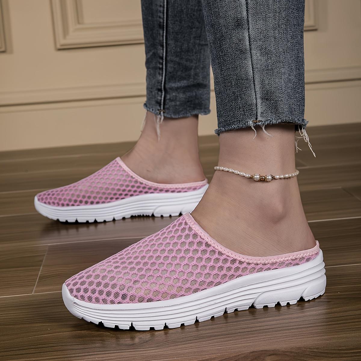

Half Slippers Women Outer Wear Summer Mesh Women Walking Sandals Slippers Large Size Comfortable Sneakers 47