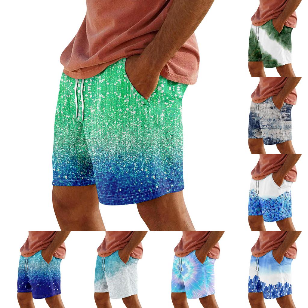 Short de sport décontracté en coton et lin pour homme, pantalon de jogging décontracté avec poches