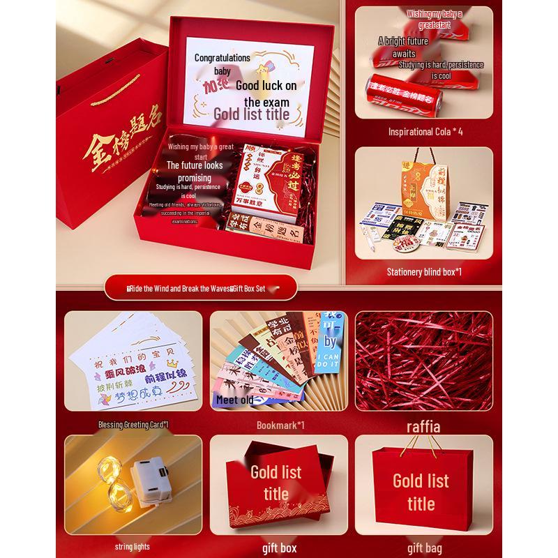 Motivational Gift Box for Exam Success: Ideal for Students and Adults Celebrating Milestones