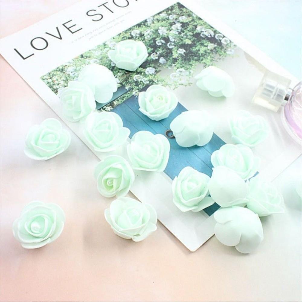 3cm Künstliche Blumen Handgefertigte Blumenmaterialien Schaumstoff Rosenköpfe Valentinstagsrose