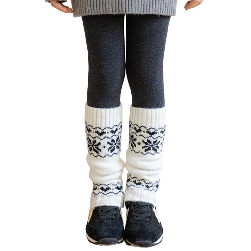 

Детские гетры носки чехлы эластичные в рубчик уютные теплые зимние носки для девочек милый образ в стиле Sweet белый