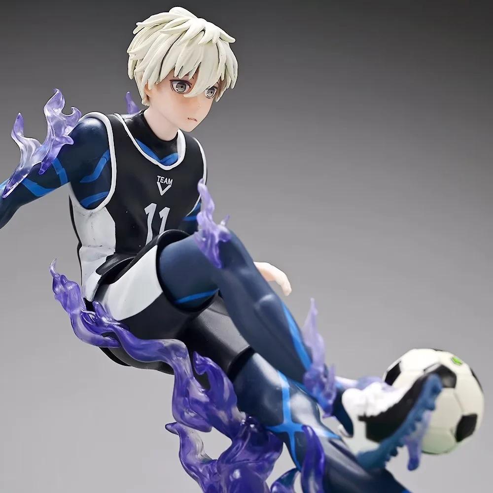 Anime Blue Lock Figures 18cm Nagi Seishiro Figure Football Action Figurine Pvc Model Desk Collection Room Statue Birthday Gift