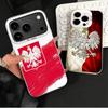 Poland Flag White Red Shockproof Phone Case for iPhone 17 Air 16 16E 15 Pro Max 14 Plus 13 Mini 12 Back Cover Anti Fall Fundas
