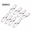 100PCS High Strength Fishing Dual Lock Snaps 0# 1# 2# Fishing Cross Lock Snaps  Sea Fishing