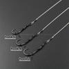6pcs Carp Fishing Rig Kit Combi Spinner Rig With Bait Folss Fine Latch Needle Floss Cap Hook 2 4 6 PTFE Coated Micro Barb Curve Shank Carp Hooks