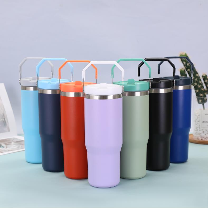 Bouteille isotherme en acier inoxydable, tasse à café, isolation portable, tasse de fitness, bouteille sous vide anti-fuite