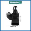 MAP Sensor 12681993 Intake Manifold Pressure MAP Sensor Replacement for Buick Encore 2018-2022 for Chevrolet Cruze 2018-2019 Item Replacement