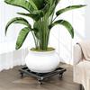 Universal Flower Pot Wheels Square Metal Tray Heavy Duty Flower Pot Rack Plant Movable Rolling Potted Plant Stand With Rollers