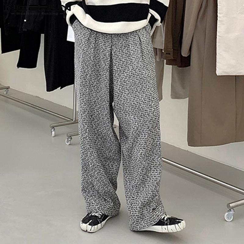 

INCERUN осенние мужские модные длинные брюки-шаровары с цветочным принтом в стиле хиппи, свободные повседневные брюки макси с заниженным шаговым швом, большие размеры