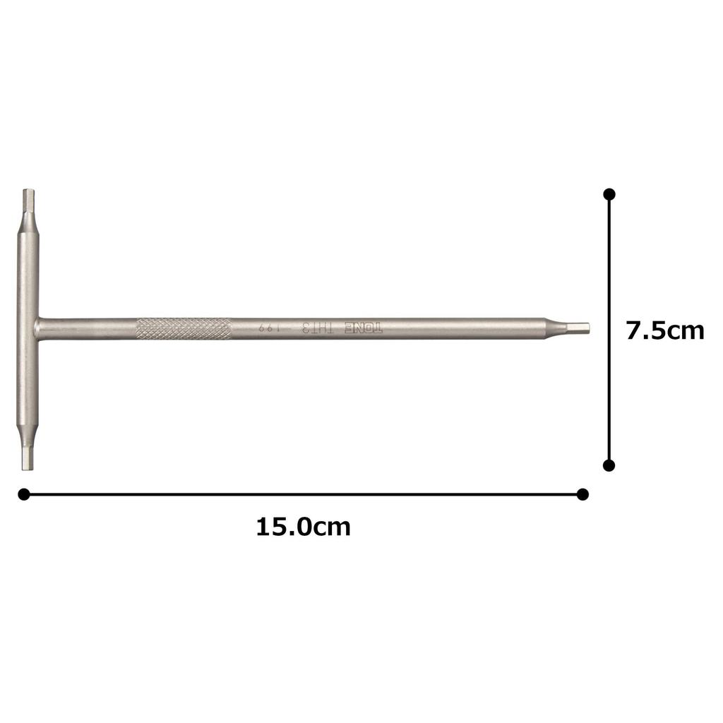 TONE hexagon wrench 3mm jaw opening T-type THT-03,