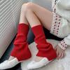 Harajuku Style Solid Color Leg Warmers Slouchy Socks Warm Leg Guard Boot Covers Slouchy Leg Warmers Women's Flared Wide-leg Slouchy Socks