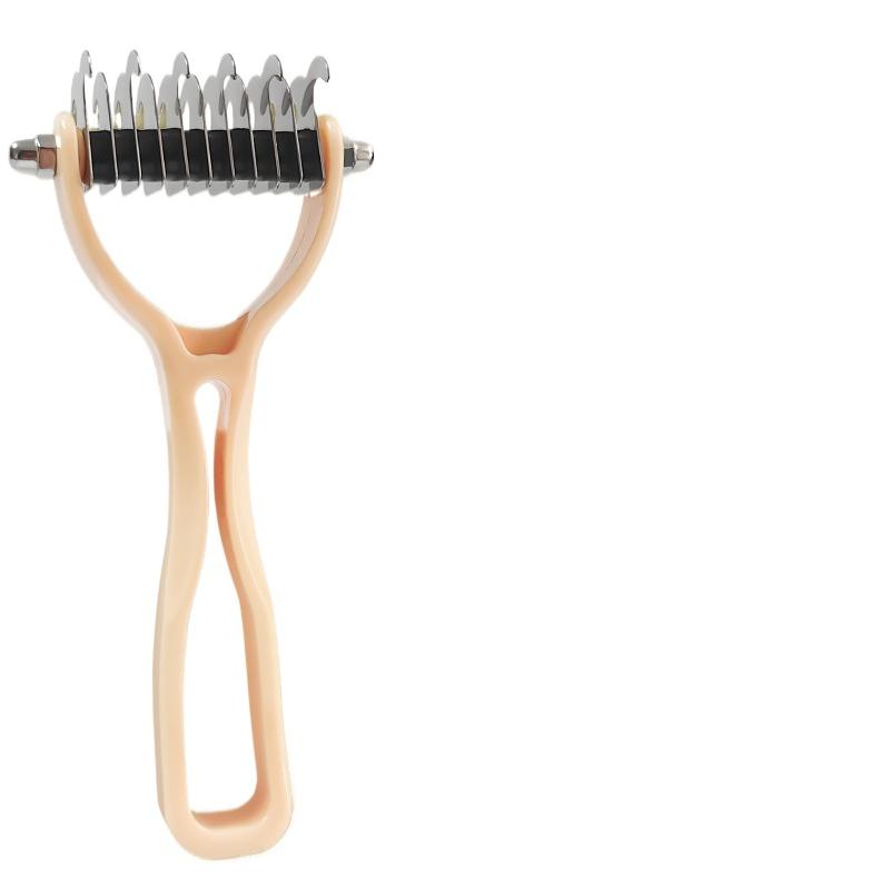 Pet Hair Remover Brush Dogs Fur Trimming Pet Grooming Tool For Matted Long Hair Curly Pet Deshedding Cat Brush