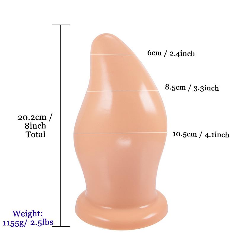 MoDi Massageador de próstata pesado apertável enorme plugue anal com ventosa silicone macio plugue anal espéculo ânus brinquedos sexuais anais para mulheres homens