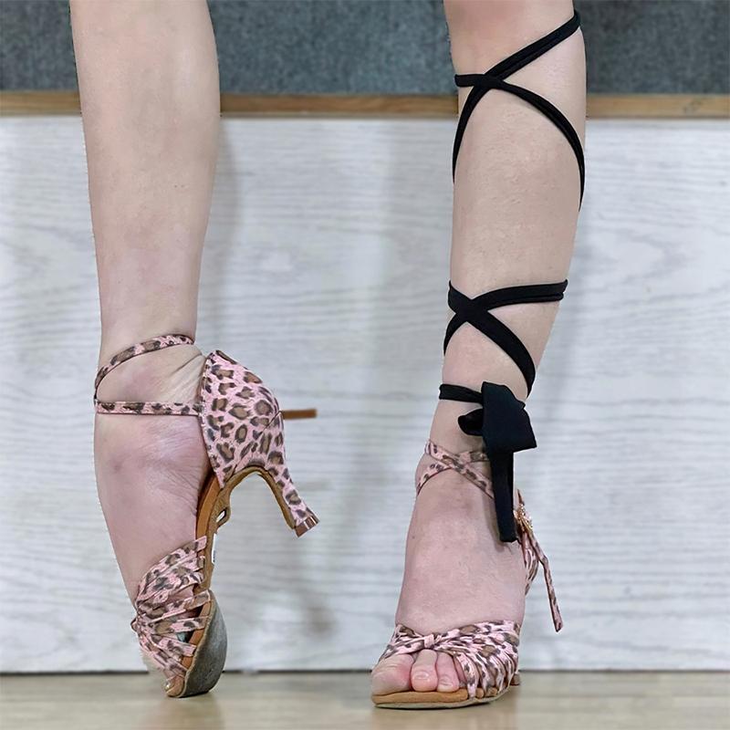 High Heel Adult Women's Latin Dance Professional Sheepskin Velvet Modern Ballroom Dance Shoes Tango Salsa