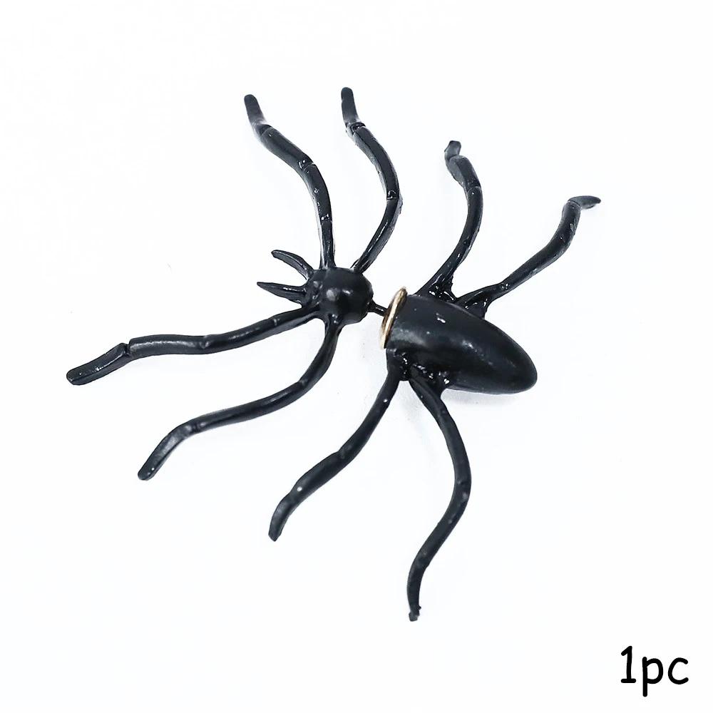 

Halloween Decoration Halloween Costumes For Woman 3D Creepy Black Spider Ear Stud Earrings For Haloween Party DIY Decoration