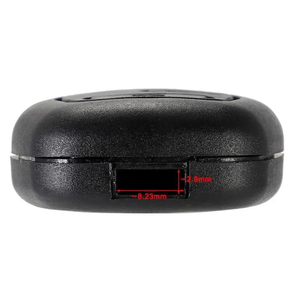 

Для Citroen-C1 C2 C3 C4 Peugeot 307 107 207 407 Замена корпуса ключа с пультом управления Новый 2-кнопочный корпус ключа-брелока для автомобиля чёрный
