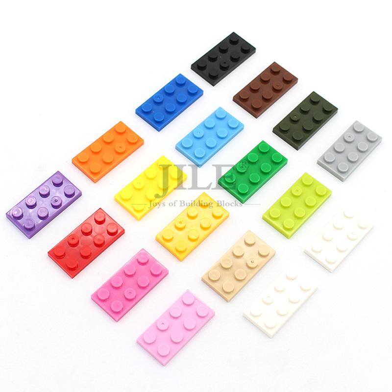 50Pcs Moc Compatible 3020 Plate 2X4 Bricks Colorful Building Blocks Educational Assembles Particles Accessories Toy City