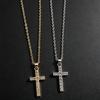 European Diamond Cross Clavicle Chain, Hip Hop-Inspired Niche Accessory for Versatile Layering.