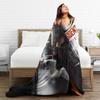 Super Soft Residents Evils 9  Throw Fashion Blanket Premium Flannel Fleece Lightweight Games Bed Fashion Blanket Warm Plush Bedspread All Se