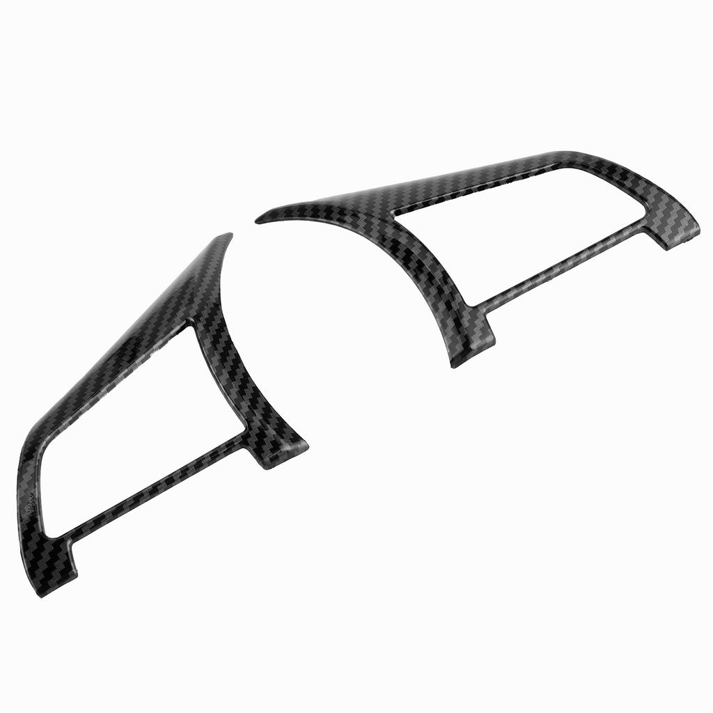 Steering Wheel Trim Cover Car Interior Decoration Fit for Nissan Sylphy/Sentra/Qashqai/X-trail(Carbon Fiber Style Glossy Black )