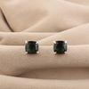 Green Tourmaline Gemstone 925 Sterling Silver Jewelry Handmade Stud Earring 1" For Your Love EE-181-17