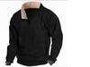 European & American Slim Fit Stand Collar Zipper Pullover for Men's Autumn & Winter Casual Wear