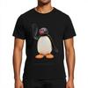 Tshirt Uomo Estate Magliette Pingu Dice Ciao TShirt girocollo tshirt Top Estivi TShirt Nera Maglietta Cotone Uomo Basic Tee