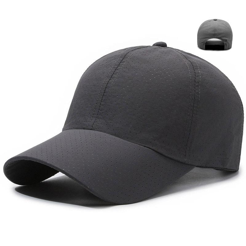 Elastic Band Adjustable Quick-drying Hats for Men and Women Thin Breathable Mesh Glossy Baseball Hats