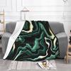 Green Marble Low Price New Print Novelty Fashion Soft Warm Blanket Green Marble Pattern Abstract Gradient Ombré Multicolor