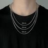 Men's Titanium Steel Clavicle Chain - Trendy Snake Bone Hip Hop Design, European and American Style.