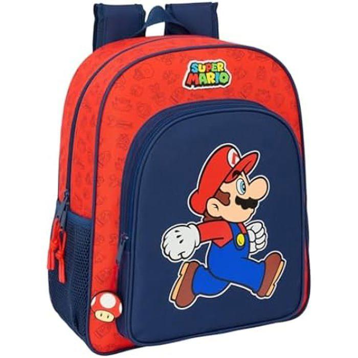 Sac à dos scolaire - SAFTA - Mario - Adaptable au chariot - Confort optimal - Pour enfants