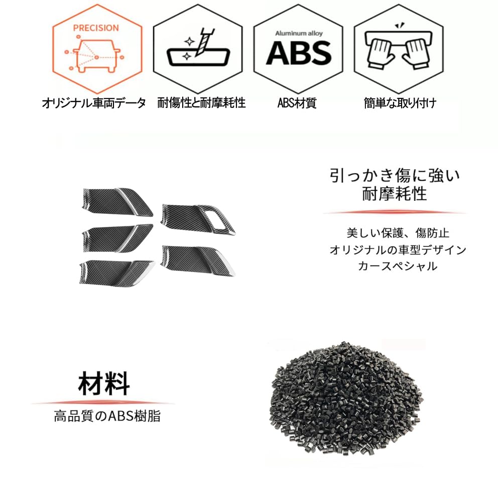 GIKAKU Accessory Parts for Toyota Prius 60 Inside Handle Inner Door Bowl Interior Interior Garnish Series Panel, Cover, Panel, Dress-Up, Parts,