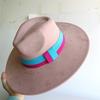Elastisches Band Buntes Wildlederhut Herbst und Winter Damenfilzhut Breitkrempiger Hut Britischer Stil Retro Herrenhut Gorras Hombre