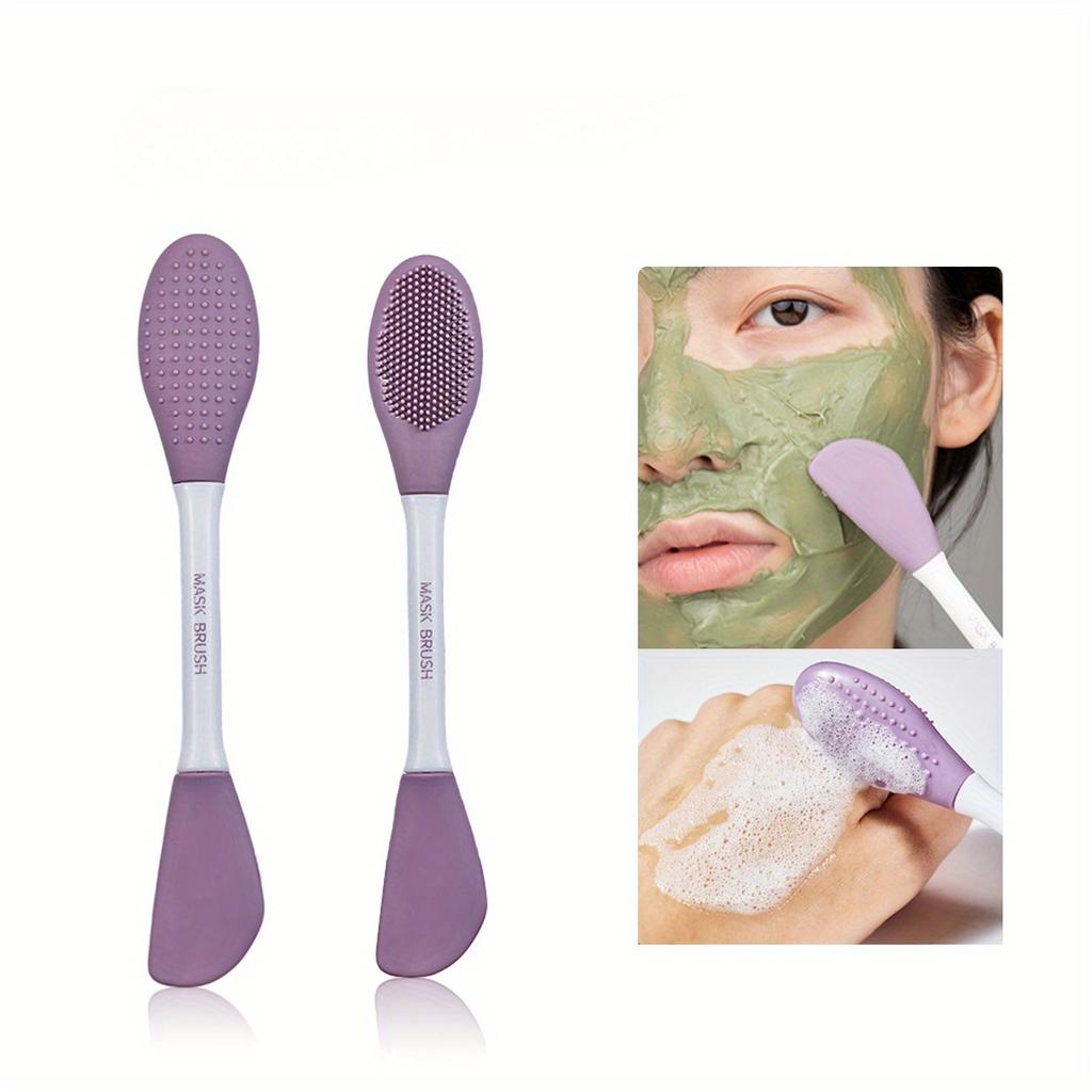 Silicone Facial Cleansing & Mask Brush 2 In1 Facial Skin Care Scrub Exfoliator Scrub Pore Blackhead Deep Cleaning Tools