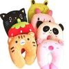 Creative PP Cotton Cartoon U-Shaped Neck Pillow - Cute Expression for Travel