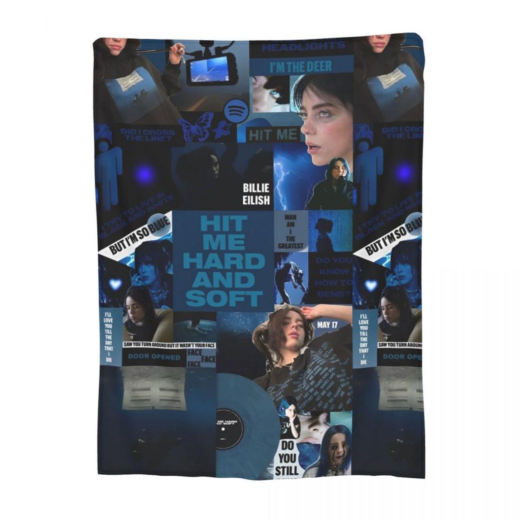 Hit Me Hard And Soft Merch Deka Billies Fleece Přehoz na postel Útulný Super Měkký pro Auto Přikrývka