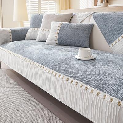 Non-Slip Chenille Sofa Cover Four Seasons Universal Couch Cushion Towel for Living Room Solid Color Sofa Mat Furniture Protector